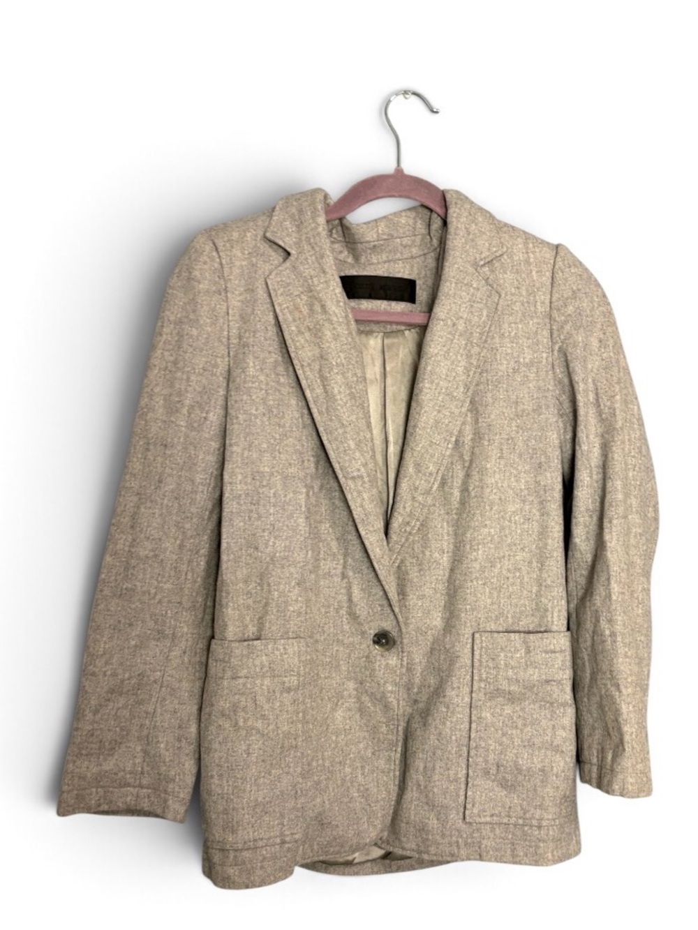Jenni  Kayne women’s Light Gray Single-Button Blazer